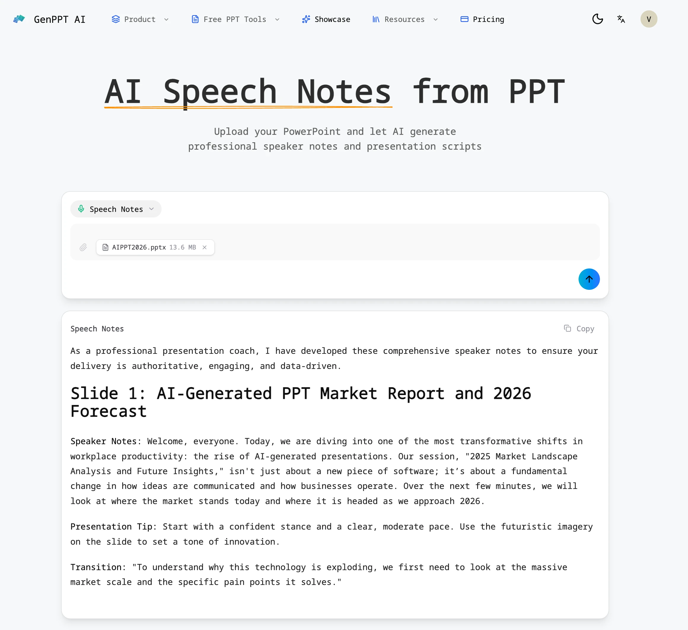 Computer Ai Loading Notes AI speech notes from PPT - speaker notes | Tome App