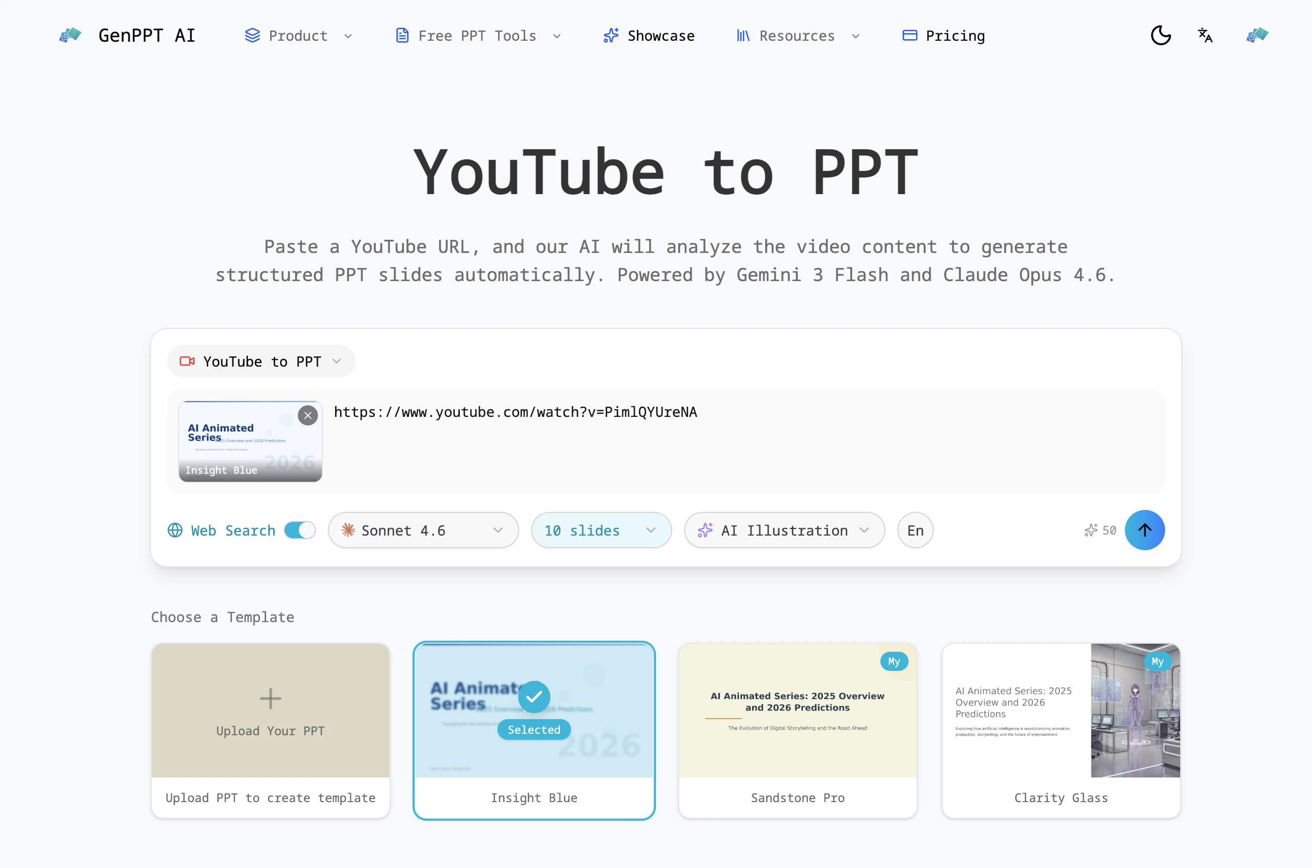 YouTube to PPT - YouTube presentation | Tome App